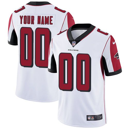 Nike Atlanta Falcons White Men Customized Vapor Untouchable Player Limited Jersey->customized nfl jersey->Custom Jersey